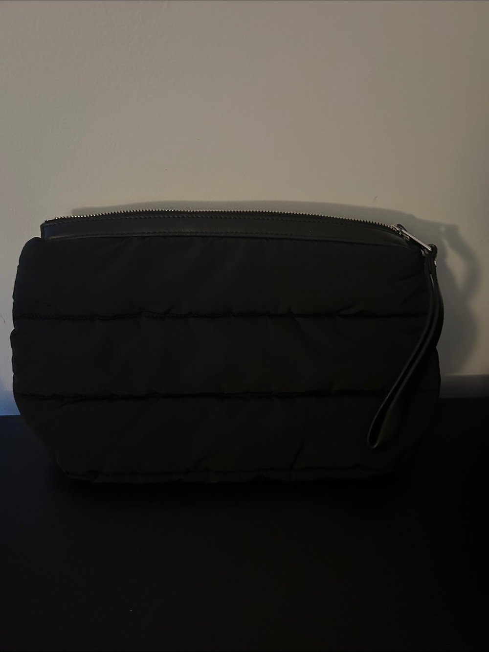 Banana Republic Black Quilted Wristlet Clutch